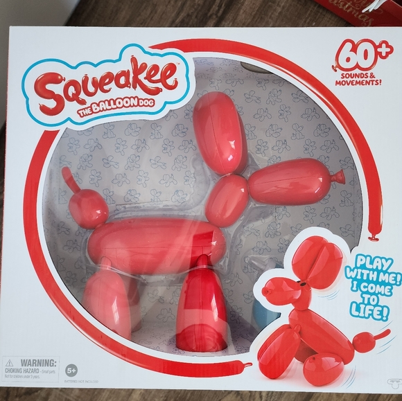 Squeakee The Balloon Robot Dog 60+ Sounds & Movements - Red Dog, Brand New - Picture 1 of 4
